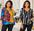 Reversible V Neck Blouse