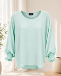 LTX Spectrum Smocked Cuff Blouse – Mint