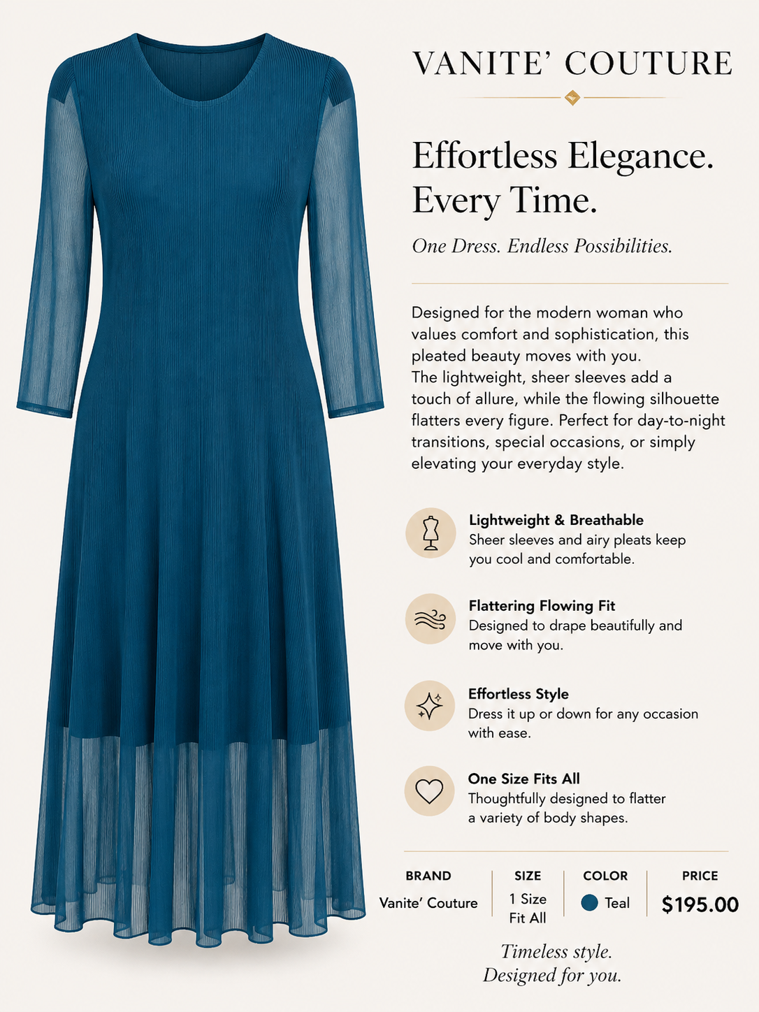 Vanite' Couture dress