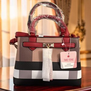 small two piece box red plaid handbag hb 263