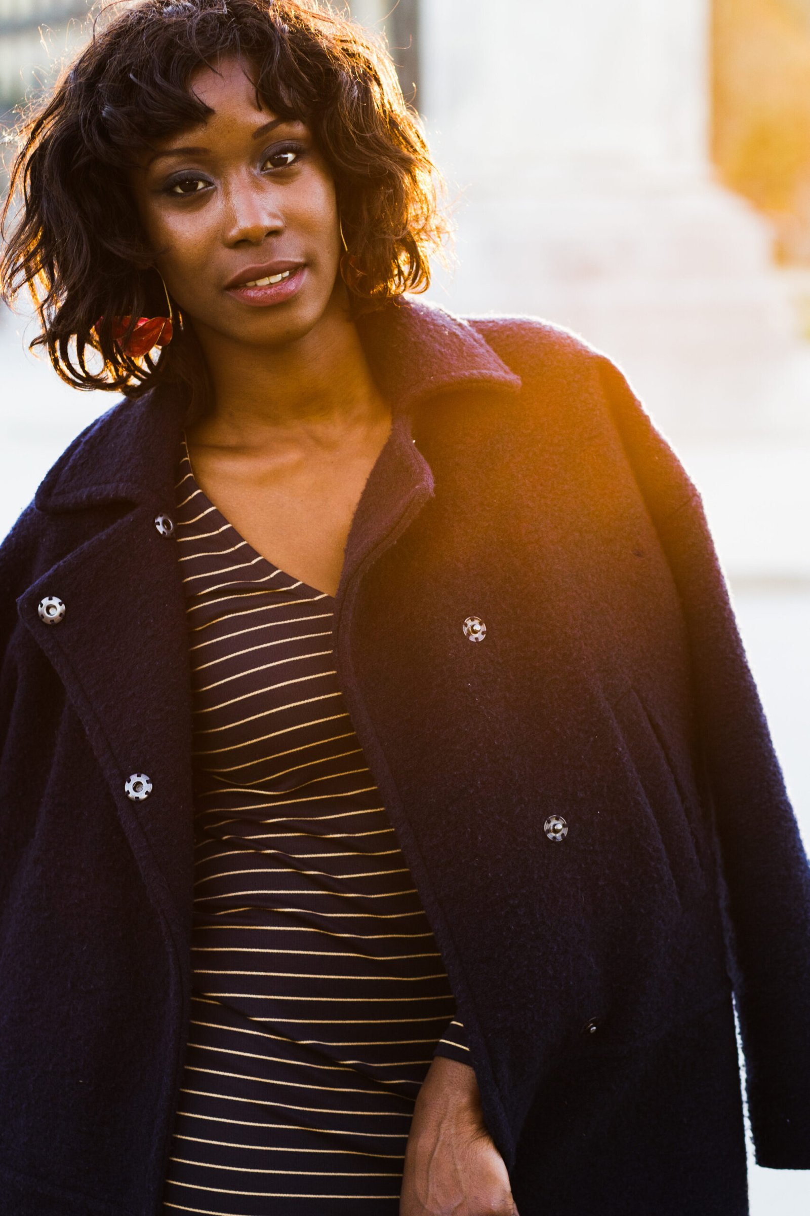 street shots of a black model